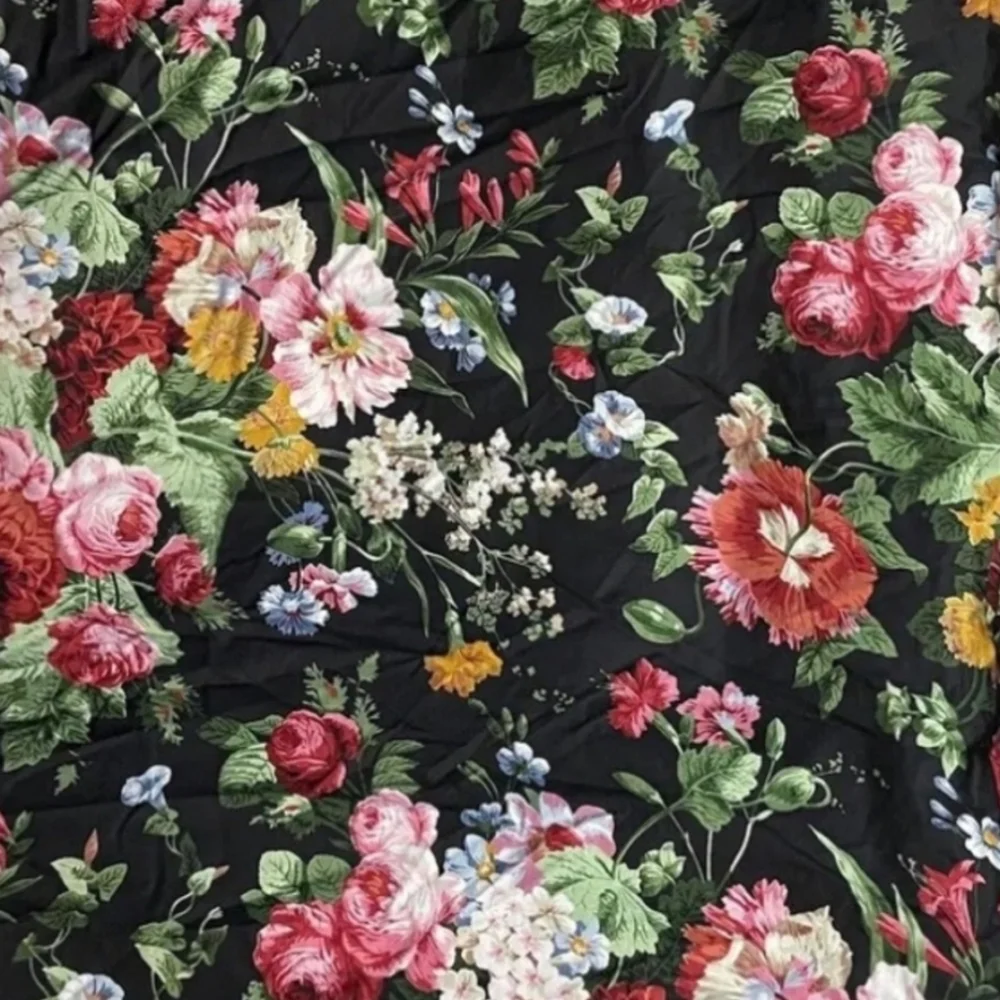 New Rare Ralph Lauren Isadora Black Floral Twin 2PC Sheet Set